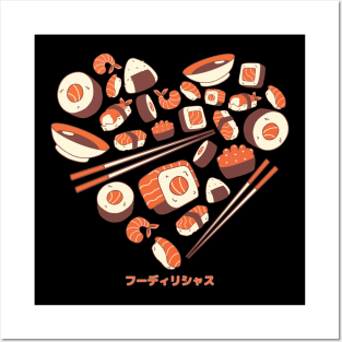 Foodilicious - Sushi Love Posters and Art